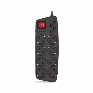 Сетевой фильтр питания REAL-EL REAL-EL RS-10 Protect, 5m, black (EL122300040)