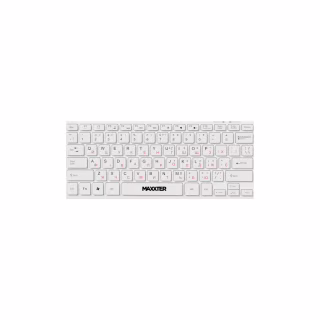 Клавіатура Maxxter KBM-C01W-UA USB UA White (KBM-C01W-UA)