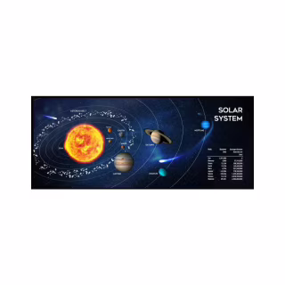 Килимок для мишки Gembird MP-SOLARSYSTEM-XL-01 Black (MP-SOLARSYSTEM-XL-01)