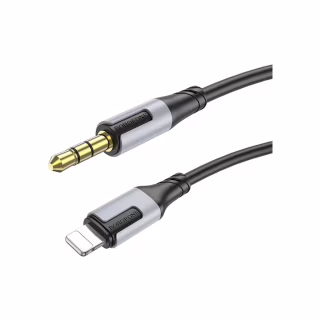 Кабель мультимедійний Lightning to 3.5mm M 1.0m black BOROFONE (6941991108327)
