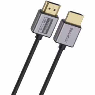 Кабель мультимедійний HDMI M to HDMI M 1.5m V2.1 grey Promate (primelink8k-150.grey)