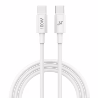 Дата кабель USB-C to USB-C 1.0m 100W white Grand-X (CC-100W)