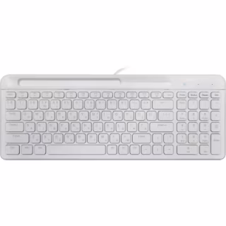 Клавиатура Maxxter KB-01W-UA USB White (KB-01W-UA)