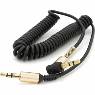 Кабель мультимедийный 3.5mm M to 3.5mm M 1.5m 90° corner black Voltronic (YT-AUXSGJ(M)/(M)-1.5-B)