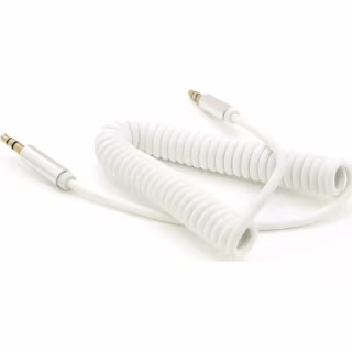 Кабель мультимедійний 3.5mm M to 3.5mm M 1.5m 90° corner white Voltronic (YT-AUXSGJ(M)/(M)-1.5-W)