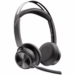 Навушники Poly Voyager Focus 2 MS Stereo USB-C + USB-C/A Adapter + Charging Stand Black (9T9J6AA)