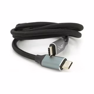 Дата кабель USB-C to USB-C 1.0m USB 3.2 Gen2 100W 10Gbps 4K60Hz black Voltronic (YT-TC-TC-B-1m)