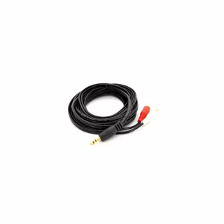 Кабель мультимедійний 3.5mm M to 2xRCA M 3.0m black Voltronic (YT-3.5(M)/2хRCA(M)-3.0Cu)