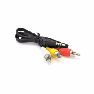 Кабель мультимедийный 3.5mm M to 3xRCA M 0.5m black Voltronic (YT-3.5(M)/3хRCA(M)-0.5m)