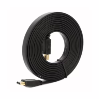 Кабель мультимедійний HDMI M to HDMI M 5.0m V1.4 black Merlion (YT-HDMI(M)/(M)SLIM-5.0m/01072)