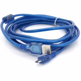 Дата кабель USB 2.0 AM to Micro 5P 3.0m blue Voltronic (YT-AM/Mc-3B/02140)