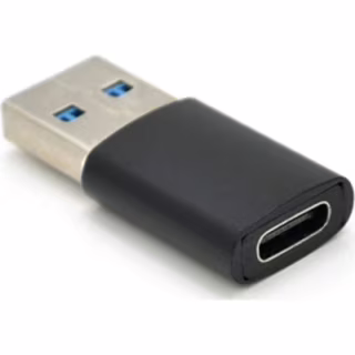 Перехідник USB 3.0 M to USB-C F black VEGGIEG (TC-106)