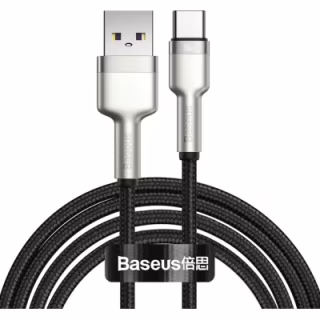 Дата кабель USB 2.0 AM to USB-C 2.0m 6A 66W Black Baseus (CAKF000201)