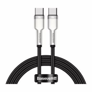 Дата кабель USB-C to USB-C 1.0m 100W metal black Baseus (CATJK-C01)