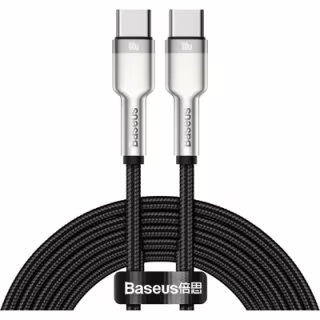 Дата кабель USB-C to USB-C 2.0m 100W metal black Baseus (CATJK-D01)