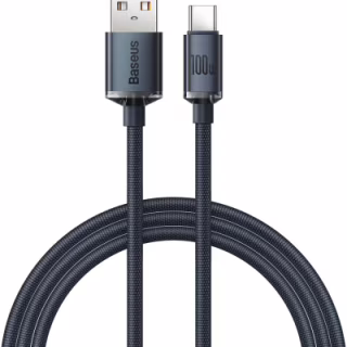 Дата кабель USB 2.0 AM to USB-C 1.2m 100W black Baseus (CAJY000401)