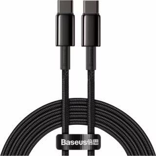 Дата кабель USB-C to USB-C 2.0m 100W black Baseus (CATWJ-A01)