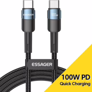 Дата кабель USB-C to USB-C 2.0m 100W blue Essager (EXCTT1-XCA03)