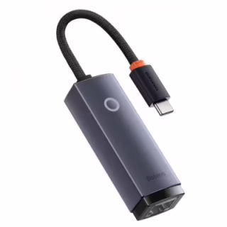 Адаптер USB-C to RJ45 Ethernet 1000Mbps Lite Series Baseus (WKQX000313)