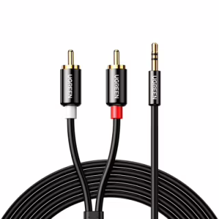 Кабель мультимедійний 3.5mm M to 2xRCA M 3.0m AV116 black Ugreen (10590)