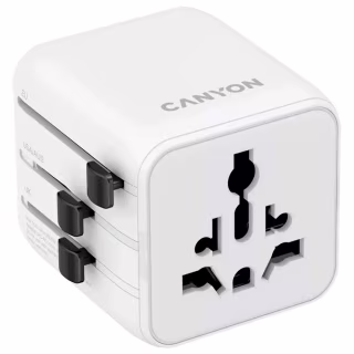 Переходник Canyon Travel Adapter OnTour One EU/UK/US/AUS White (CNS-TA1005W)