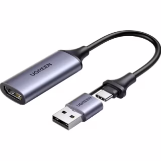 Переходник USB/USB-C to HDMI 4K/60Hz Ugreen (40189)