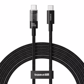 Дата кабель USB-C to USB-C 2.0m 100W (20V/5A) black Baseus (P10373000111-01)