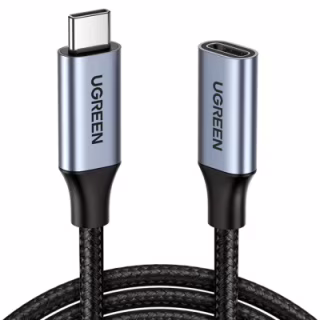 Дата кабель USB-C M/F 0.5m 5A USB 3.1 Gen2 10Gbps black Ugreen (80810)