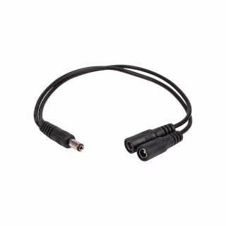 Кабель питания DC M to 2xDC F 5.5x2.1mm PowerPlant (CA914890)