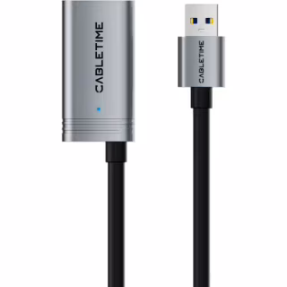 Дата кабель USB 3.0 AM/AF 10.0m active Cabletime (CA915170)