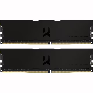 Модуль памяти для компьютера DDR4 32GB (2x16GB) 3600 MHz Iridium Pro Deep Black Goodram (IRP-K3600D4V64L18/32GDC)