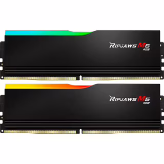 Модуль пам'яті для комп'ютера DDR5 64GB (2x32GB) 6000 MHz Ripjaws M5 RGB Matte Black G.Skill (F5-6000J3238G32GX2-RM5RK)