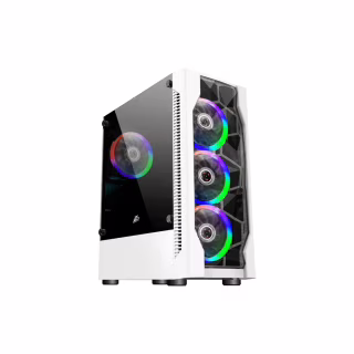 Корпус для ПК 1stPlayer D4-WH-4F1-W