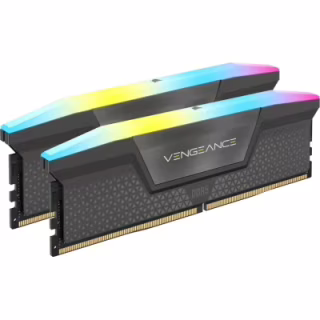 Модуль памяти для компьютера DDR5 32GB (2x16GB) 6400 MHz Vengeance RGB Grey Corsair (CMH32GX5M2B6400Z32)