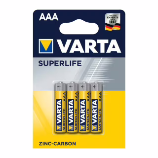 Батарейка Varta SUPERLIFE Zinc-Carbon R03 * 4 (02003101414)