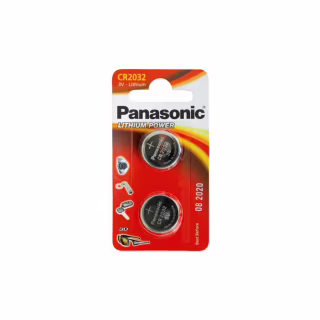 Батарейка Panasonic CR 2032 Lithium * 2 (CR-2032EL/2B)