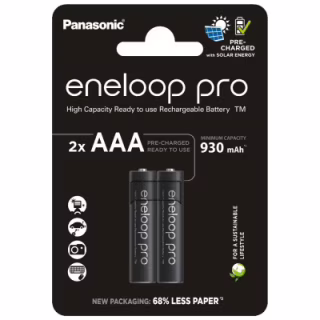 Акумулятор Panasonic AAA Eneloop 930mAh Pro NI-MH * 2 (BK-4HCDE/2CP)
