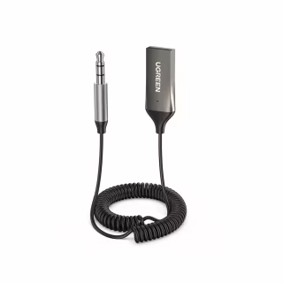 Bluetooth трансмітер Ugreen Bluetooth 5.0 Aux with mic CM309 UGREEN Black (70601)