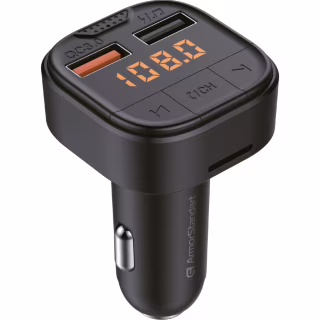 FM модулятор Armorstandart ASF1 18W QC3.0 2xUSB black (ARM82826)