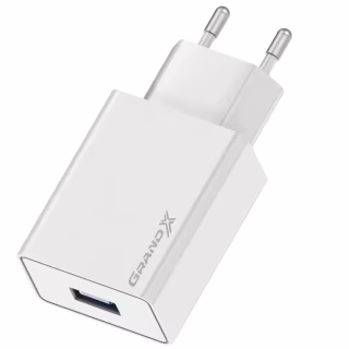 Зарядний пристрій Grand-X 5V 2.1A White (CH-03W)