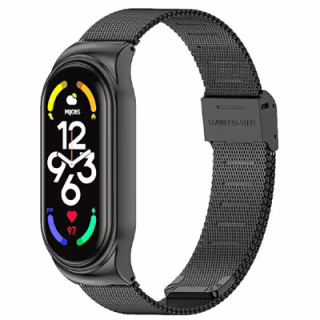 Ремінець до фітнес браслета BeCover Metal для Xiaomi Mi Smart Band 7 Black (707493)