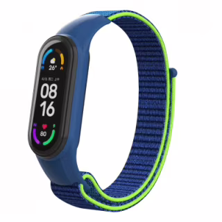 Ремінець до фітнес браслета Armorstandart нейлоновий для Xiaomi Mi Band 7/6/5/4 Blue/Green (ARM67844)