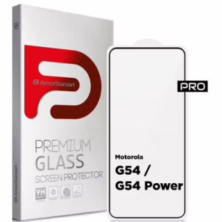 Скло захисне Armorstandart Pro Motorola G54 / G54 Power Black (ARM71082)