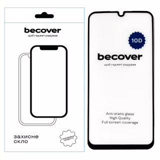 Стекло защитное BeCover Samsung Galaxy A24 4G SM-A245 10D Black (711350)