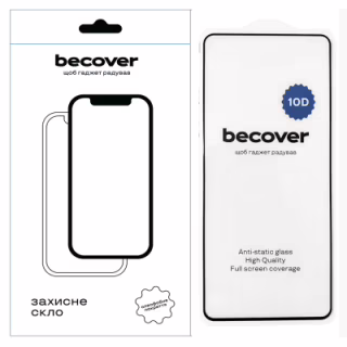 Стекло защитное BeCover Motorola Moto G24/G24 Power 10D Black (711823)