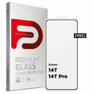 Стекло защитное Armorstandart Pro Xiaomi 14T / 14T Pro Black (ARM79330)
