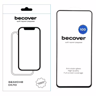Стекло защитное BeCover Oppo А60 4G / A3 / A3x / A40m 10D Black (712354)