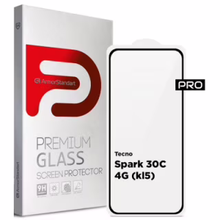 Скло захисне Armorstandart Pro Tecno Spark 30C 4G (kl5) Black (ARM81169)