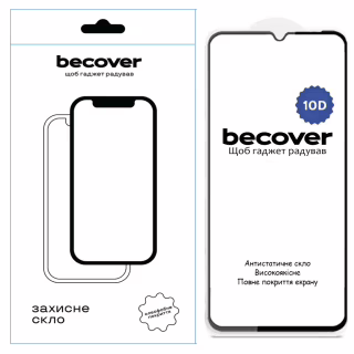 Стекло защитное BeCover Xiaomi Redmi 14C 4G / Poco C75 10D Black (712720)