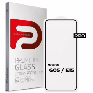 Стекло защитное Armorstandart Pro Motorola G05 / E15 Black (ARM83294)
